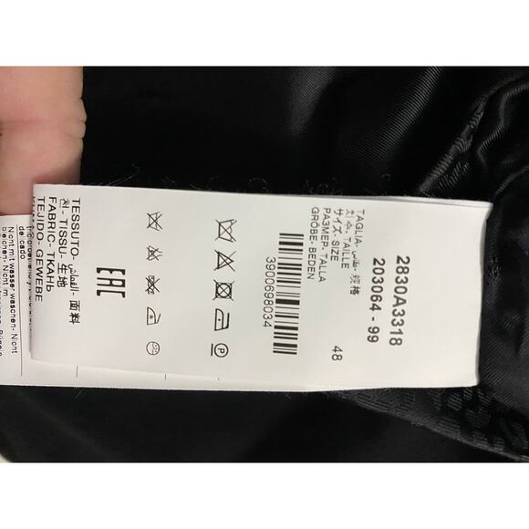 NWT Manuel Ritz black sport coat Italian size 48 - Picture 8 of 9